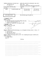 de kiem tra hoc ky i