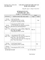 ke hoach tuan 9 to Tieng Anh