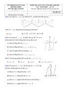 Đề thi giữa HK1 Toán 12 năm 2020 - 2021 trường THPT Huỳnh Thúc Kháng - Quảng Nam - TOANMATH.com