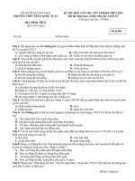 Đề thi thử TN THPT 2021 môn Lịch sử trường THPT Trần Quốc Tuấn – Quảng Ngãi