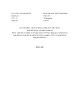 Nhận thức của đảng về chủ nghĩa xã hội ở việt nam thông qua cương lĩnh xây dụng dất nước trong thời kì quá độ lên xã hội chủ nghĩa ( 1991) và cương lĩnh bổ sung phát triển 2011 