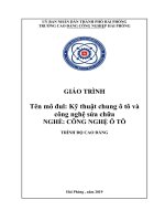 Giáo trình Kỹ thuật chung ô tô và công nghệ sửa chữa (Ngành:Công nghệ ô tô) - CĐ Công nghiệp Hải Phòng
