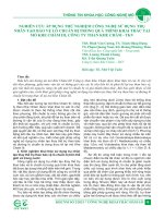 Nghiên cứu áp dụng thử nghiệm công nghệ sử dụng trụ nhân tạo bảo vệ lò chuẩn bị trong quá trình khai thác tại mỏ Khe Chàm III, Công ty than Khe Chàm-TKV