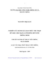 Nghiên cứu đánh giá giao thức thu thập dữ liệu cho mạng lưới đồng hồ nước thông minh 
