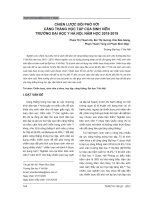 Chiến lược đối phó với căng thẳng học tập của sinh viên Trường Đại học Y Hà Nội, năm học 2018-2019