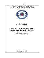 Giáo trình Cung cấp điện (Ngành: Điện công nghiệp) - CĐ Công nghiệp Hải Phòng