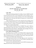 Ke hoach Giao duc the chat va y te truong hoc