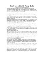 Cach hoc viet chu Trung Quoc