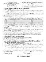 De thi thu TN 2011 co dap an