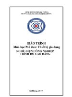 Giáo trình Thiết bị gia dụng (Ngành: Điện công nghiệp) - CĐ Công nghiệp Hải Phòng