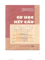 Giáo trình Cơ học kết cấu: Phần 1