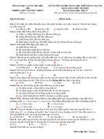 Đề thi thử tốt nghiệp THPT năm 2021 môn Vật lí có đáp án - Trường THPT Tôn Đức Thắng