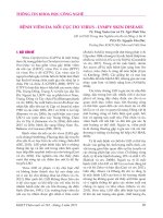 Bệnh viêm da nổi cục do virus - Lympy skin disease