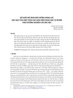 Đề xuất mô hình bồi dưỡng năng lực dạy học tích hợp STEM cho giáo viên khoa học tự nhiên theo hướng nghiên cứu bài học