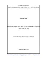 Nghiên cứu phương pháp phân tích ma trận SVD và một số ứng dụng trong học máy 