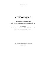 Giáo trình Cơ ứng dụng (Phần tóm tắt lý thuyết bài tập minh họa và bài tập cho đáp số): Phần 1