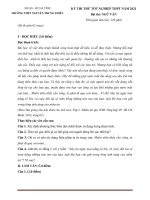 Đề thi thử tốt nghiệp THPT năm 2021 môn Ngữ văn lần 1 có đáp án - Trường THPT Nguyễn Trung Thiên, Hà Tĩnh