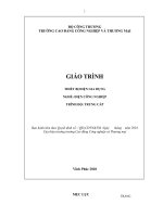 Giáo trình Thiết bị điện gia dụng (Nghề: Điện công nghiệp) - CĐ Công nghiệp và Thương mại