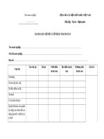 Mẫu Danh sách chủ nợ và số nợ đã thanh toán