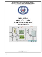 Giáo trình Điện tử cơ bản (Ngành:Công nghệ ô tô) - CĐ Công nghiệp Hải Phòng