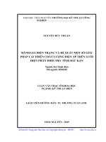 Đánh giá hiện trạng và đề xuất một số giải pháp cải thiện chất lượng điện áp trên lưới điện phân 