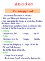 Mau Ke hoach ca nhan mon dia ly