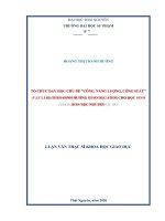 Tổ chức dạy học chủ đề công, năng lượng, công suất (vật lí 10) theo định hướng giáo dục STEM cho học sinh dân tộc nội trú​ 