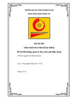 Bài tập lớn hệ thống quản lý thu cước phí điện thoại Đại học công nghiệp hà nội