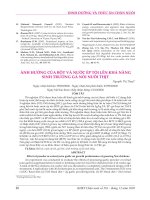 Ảnh hưởng của bột và nước ép tỏi lên khả năng sinh trưởng gà Nòi nuôi thịt