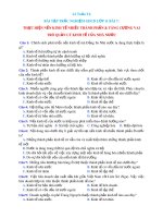 Bài tập trắc nghiệm Giáo dục công dân 11 - Bài 7: Thực hiện nền kinh tế nhiều thành phần và tăng cường vai trò quản lý kinh tế của nhà nước