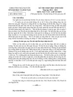 De va dap an van 10ki thi chon hoc sinh gioi tinhThai Nguyen 2011