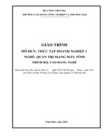 Giáo trình Thực tập doanh nghiệp 1 (Nghề: Quản trị mạng máy tính) - CĐ Công nghiệp và Thương mại