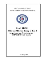 Giáo trình An toàn điện (Ngành: Điện công nghiệp) - CĐ Công nghiệp Hải Phòng