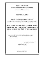 Điều khiển vector động cơ đồng bộ từ thông dọc trục trong hệ thống truyền động có tích hợp ổ đỡ từ hai đầu trục​ 