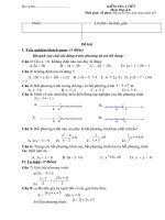 Kiem tra 1 tiet Toan 8 ky II nam 1112