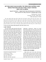 Bít ống ngực qua da điều trị tràn dịch dưỡng chấp màng phổi kéo dài sau phẫu thuật Fontan: Báo cáo ca bệnh