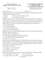 Đề thi thử tốt nghiệp THPT năm 2021 môn GDCD có đáp án - Trường THPT Nguyễn Công Trứ