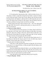 Ke hoach to hanh chinh VP