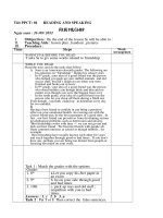 Giao an tu chon tieng anh 11