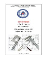 Giáo trình Vẽ kỹ thuật (Ngành: Cắt gọt kim loại hàn) - CĐ Công nghiệp Hải Phòng