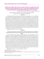 Hiệu quả điều trị Mycoplasma suis của một số loại kháng sinh thông qua các chỉ tiêu sinh hóa máu và tình trạng sức khỏe trên heo con cai sữa