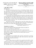 Đề thi thử tốt nghiệp THPT năm 2021 môn Ngữ văn có đáp án - Trường THPT Hai Bà Trưng