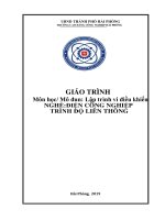 Giáo trình Lập trình vi điều khiển (Ngành: Điện công nghiệp) - CĐ Công nghiệp Hải Phòng
