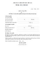 Mẫu Giấy ủy quyền về việc ký vào tiêu thức người bán hàng trên hóa đơn giá trị gia tăng