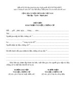 Mẫu Biên bản giao nhận tài liệu, chứng cứ (Mẫu số: 01-DS)