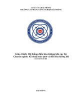 Giáo trình Hệ thống điều hòa không khí cục bộ (Ngành: Kỹ thuật máy lạnh và điều hòa không khí) - CĐ Công nghiệp Hải Phòng