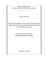Nghiên cứu ảnh hưởng của dao động liên kết giữa hệ thống truyền lực và hệ thống treo đến độ êm dịu chuyển động của ô tô​ 