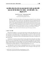 Sự mẫn cảm của cây lúa sau khi xử lí lặp lại liên tiếp qua ba thế hệ bằng tác nhân gây đột biến - tia γ (Nguồn Co60)