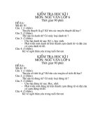 DE THI NGU VAN LOP 6 HOC KI I