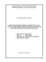 SKKN một số giải pháp nâng cao chất lượng phòng chống xâm hại,bạo hành cho trẻ ở trường MN nga giáp  